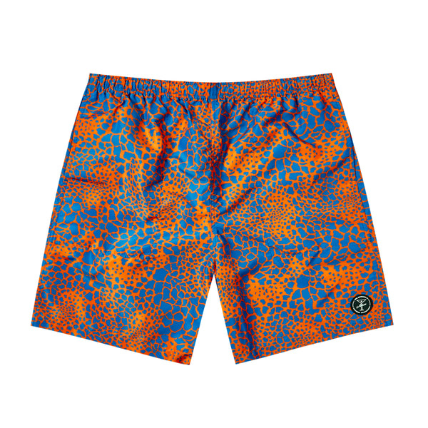 ALLTIMERS  - Raffe Camo Swim Shorts "Orange"