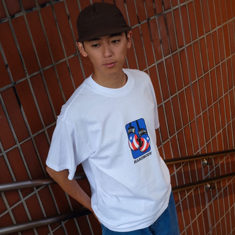 HARDBODY - PUERTO RICO GLOVES TEE "White"