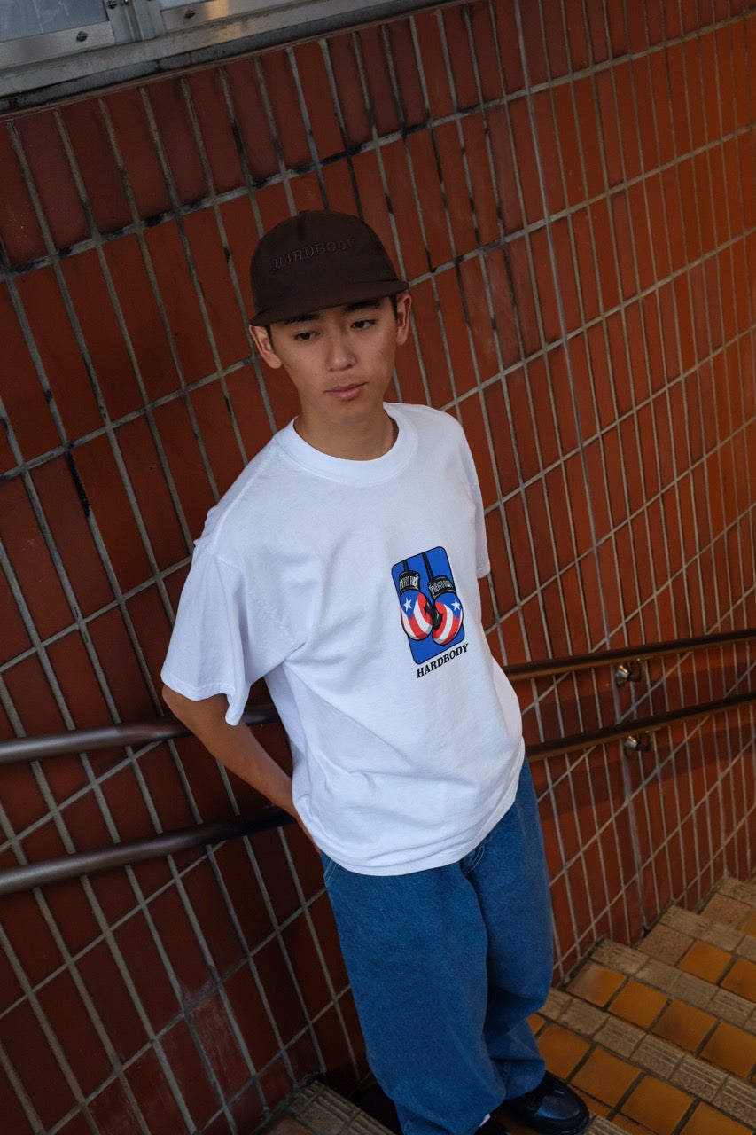 HARDBODY - PUERTO RICO GLOVES TEE "White"