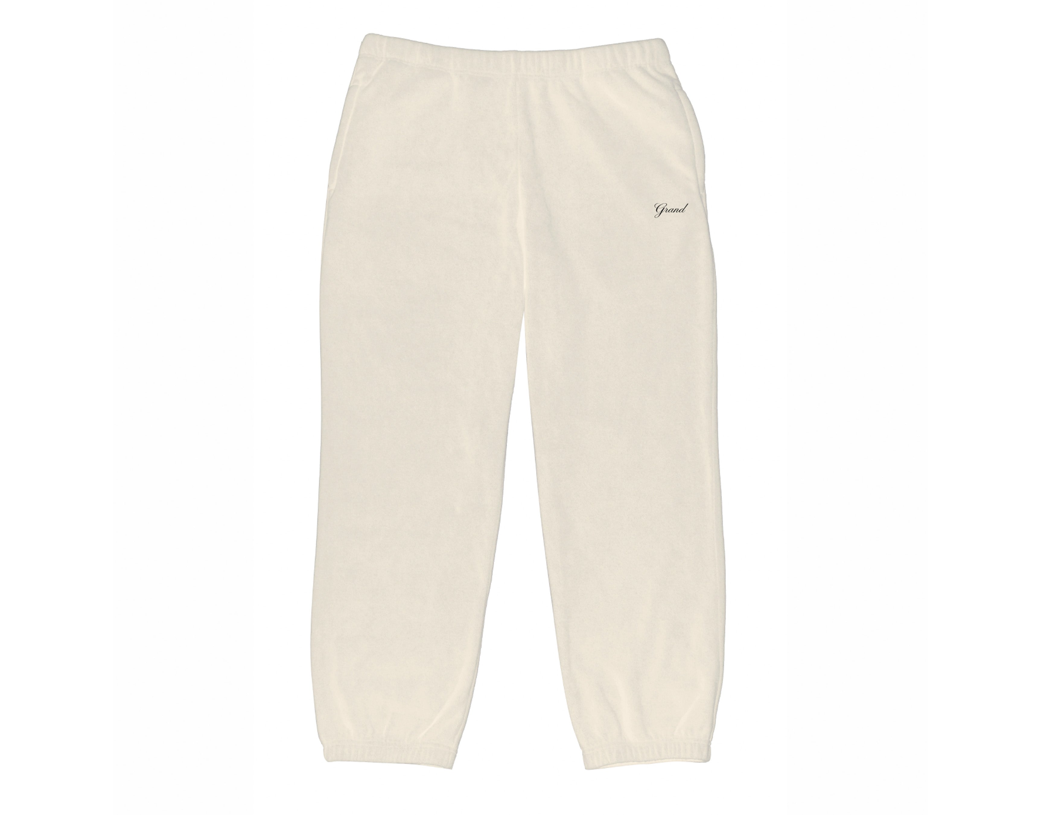 GRAND COLLECTION - Micro Fleece Pant "Cream"