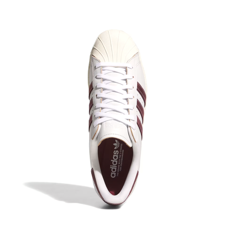 ADIDAS SKATEBOARDING - SUPERSTAR 80 ADV "Crystal White / Shadow Red"