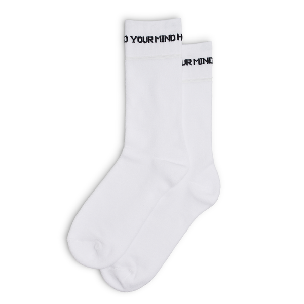 Last Resort AB - Reverse Terry Socks "White"