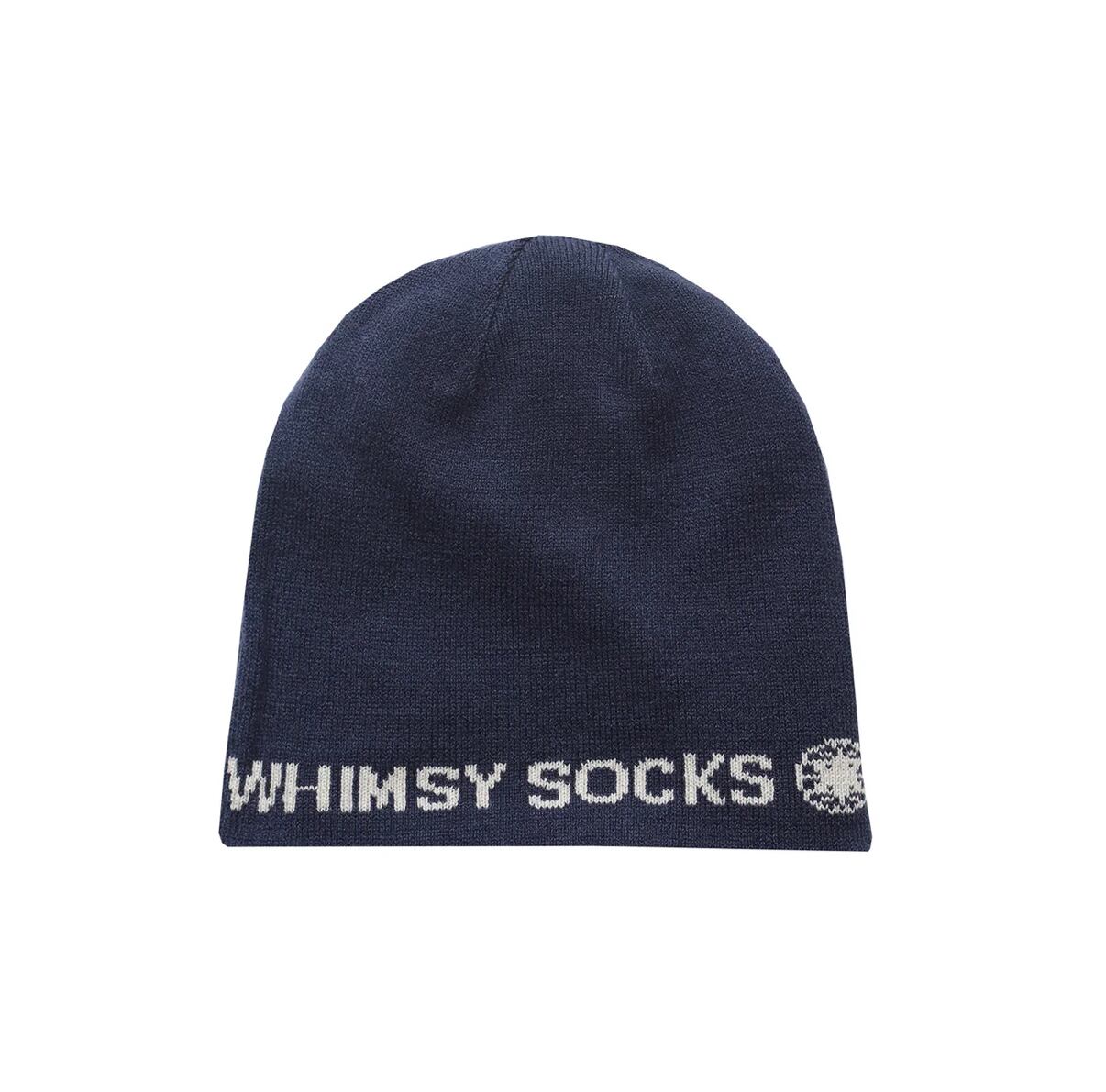 LOLA'S Hardware x Whimsy Socks - CAT BOMB  Reversible Beanie "Navy"
