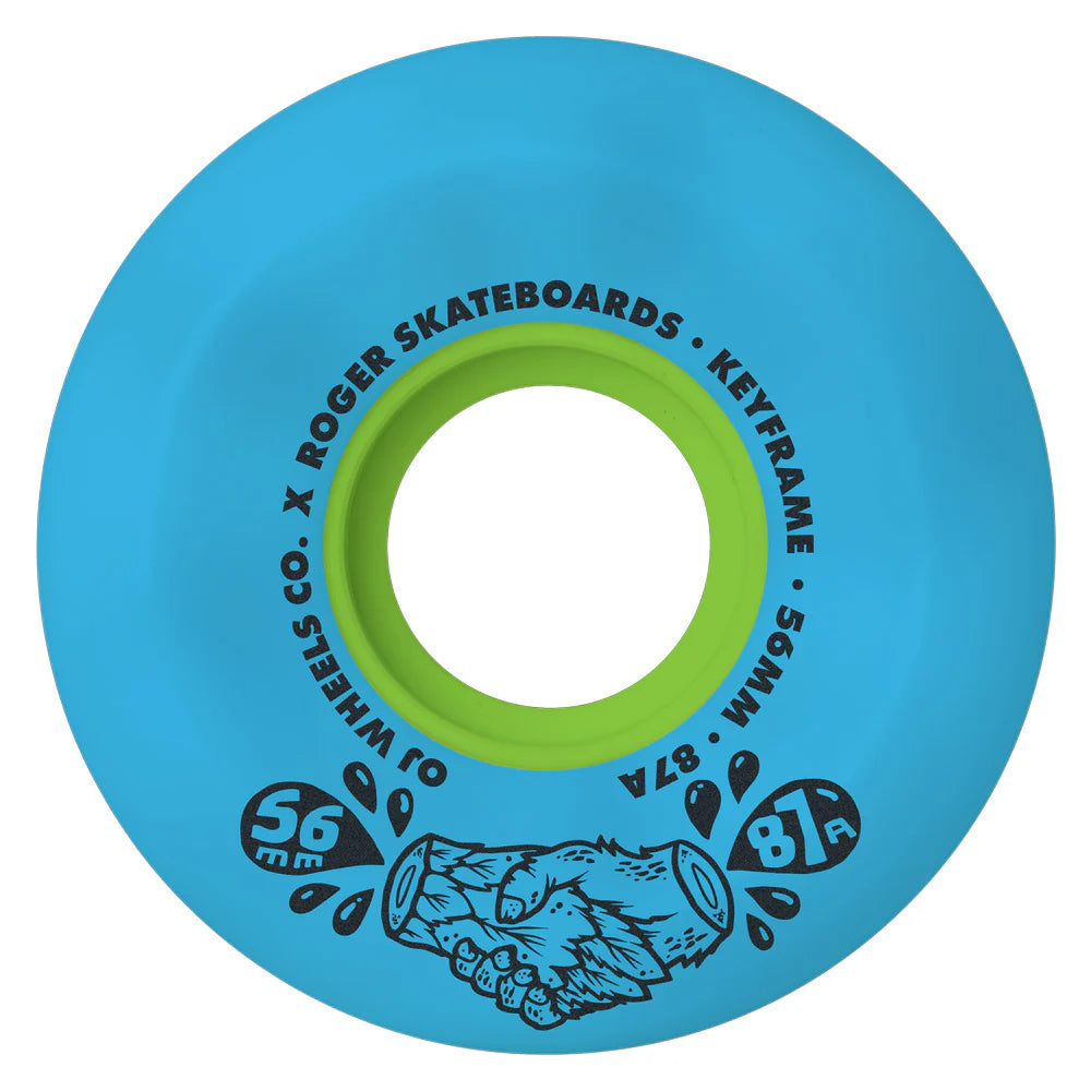 OJ WHEELS - ROJER SKATE CO KEYFRAME 87A 56mm "BLUE "