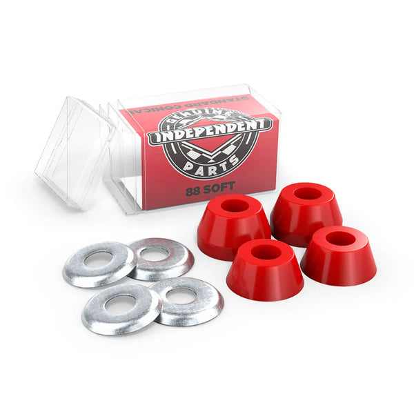 INDEPENDENT TRUCKS - CUSHIONS STANDARD CONICAL BUSH "Soft / Red"