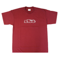 SNEEZE MAGAZINE - LOGO TEE "Burgundy"