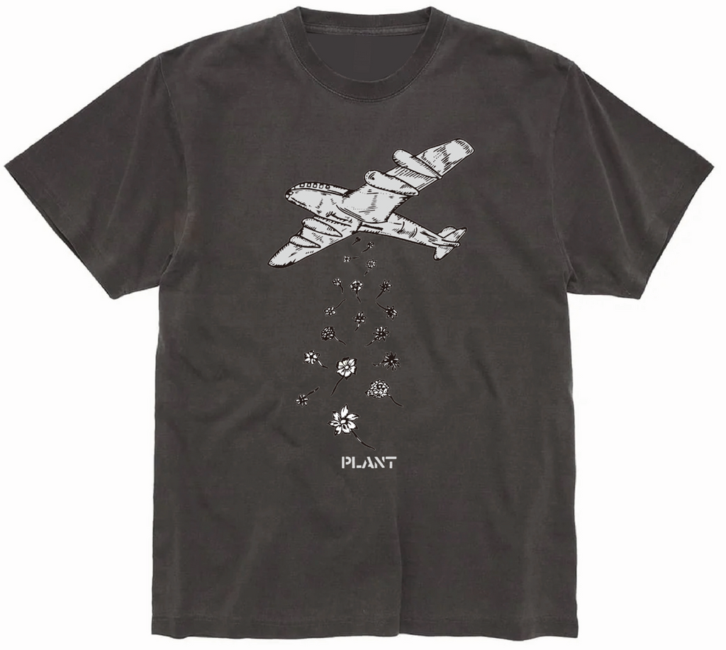 PLANT - Peace Tee "Washed Black”