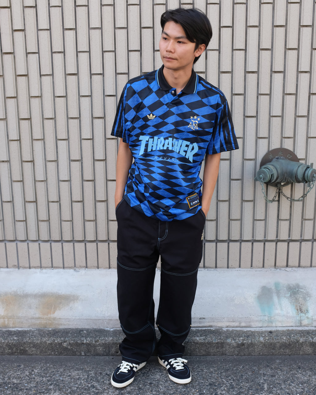ADIDAS SKATEBOARDING - THRASHER x AFA CHINO "Black"