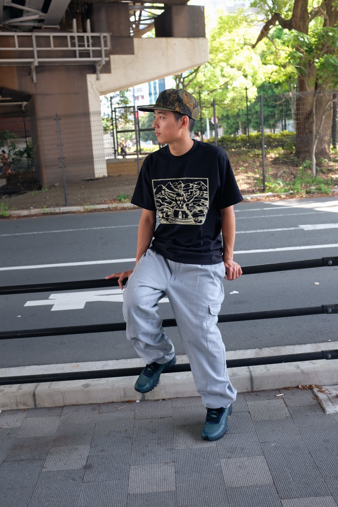 GX1000 - Free Acid Tee "Black"