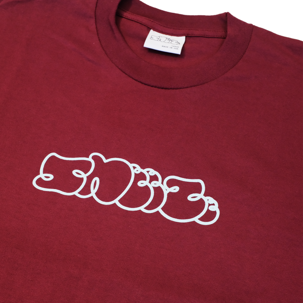 SNEEZE MAGAZINE - LOGO TEE "Burgundy"