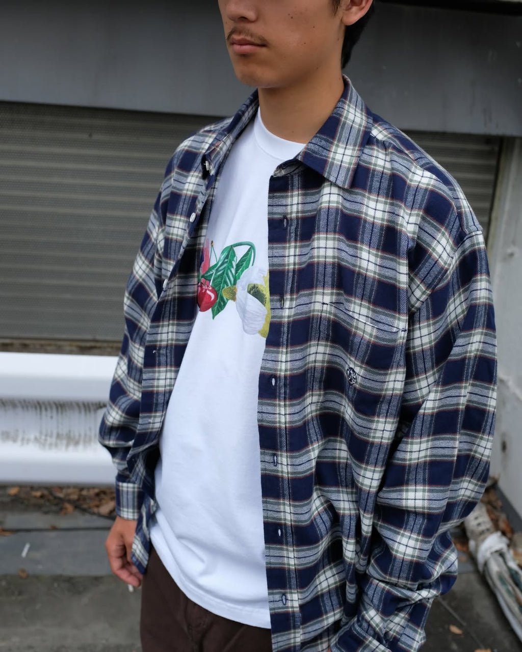 DANCER - Flannel Shirt "Navy"