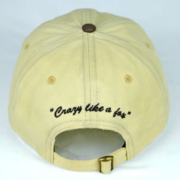 SNACK SKATEBOARDS - CRAZY LIKE A FOX HAT "TAN/BROWN"