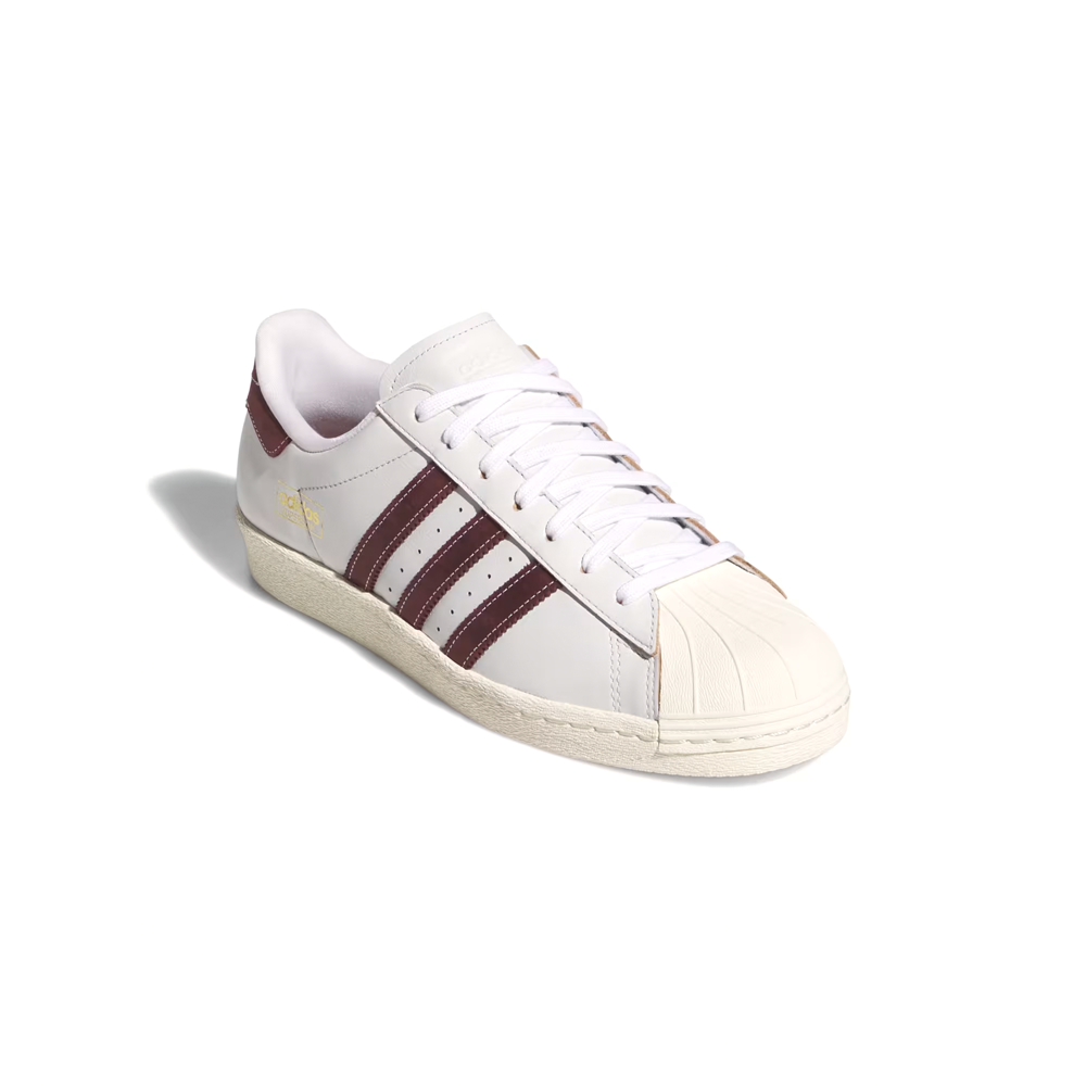 ADIDAS SKATEBOARDING - SUPERSTAR 80 ADV "Crystal White / Shadow Red"