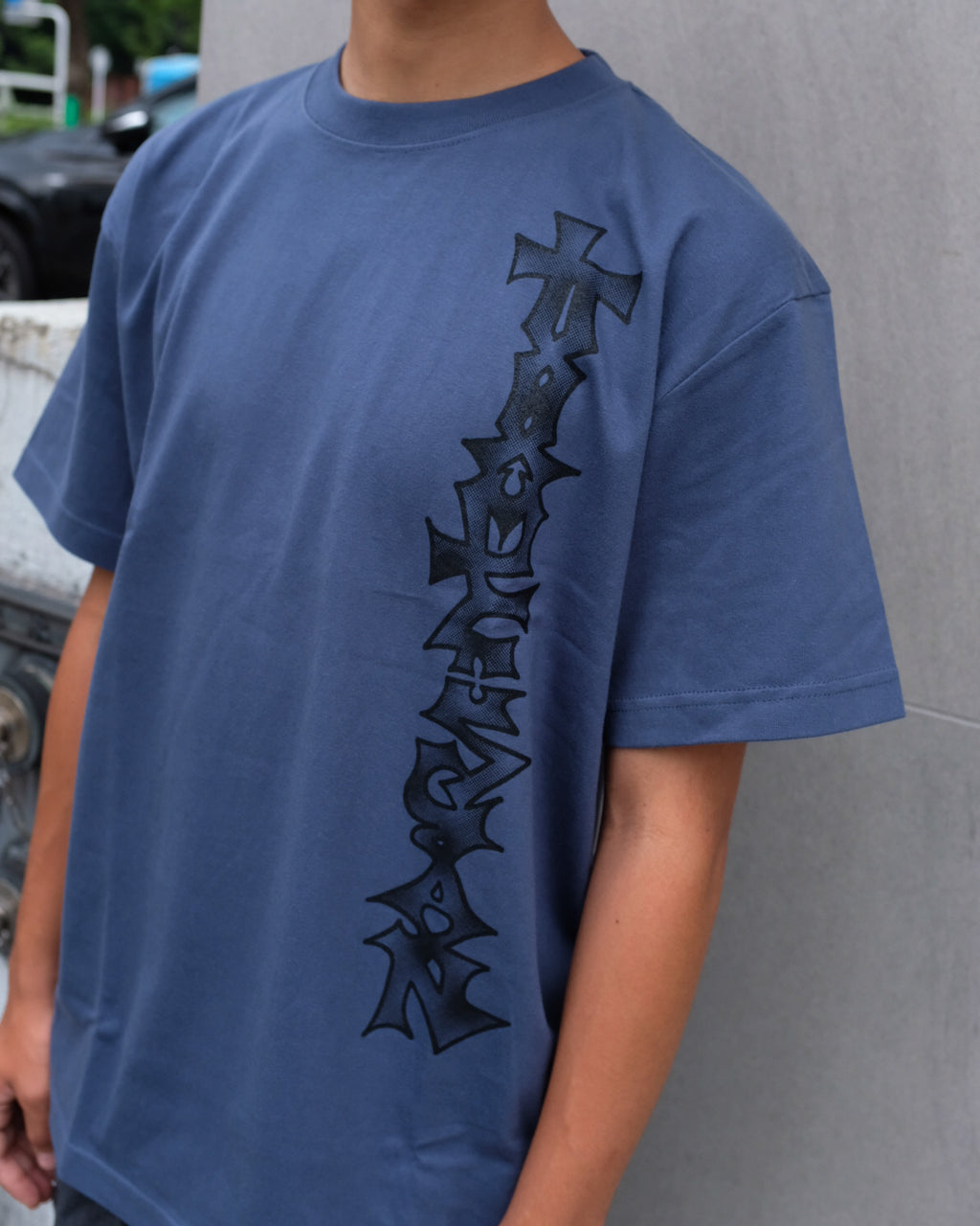 TIMESCAN - VERTICLE FLOW TEE STONE "NAVY"
