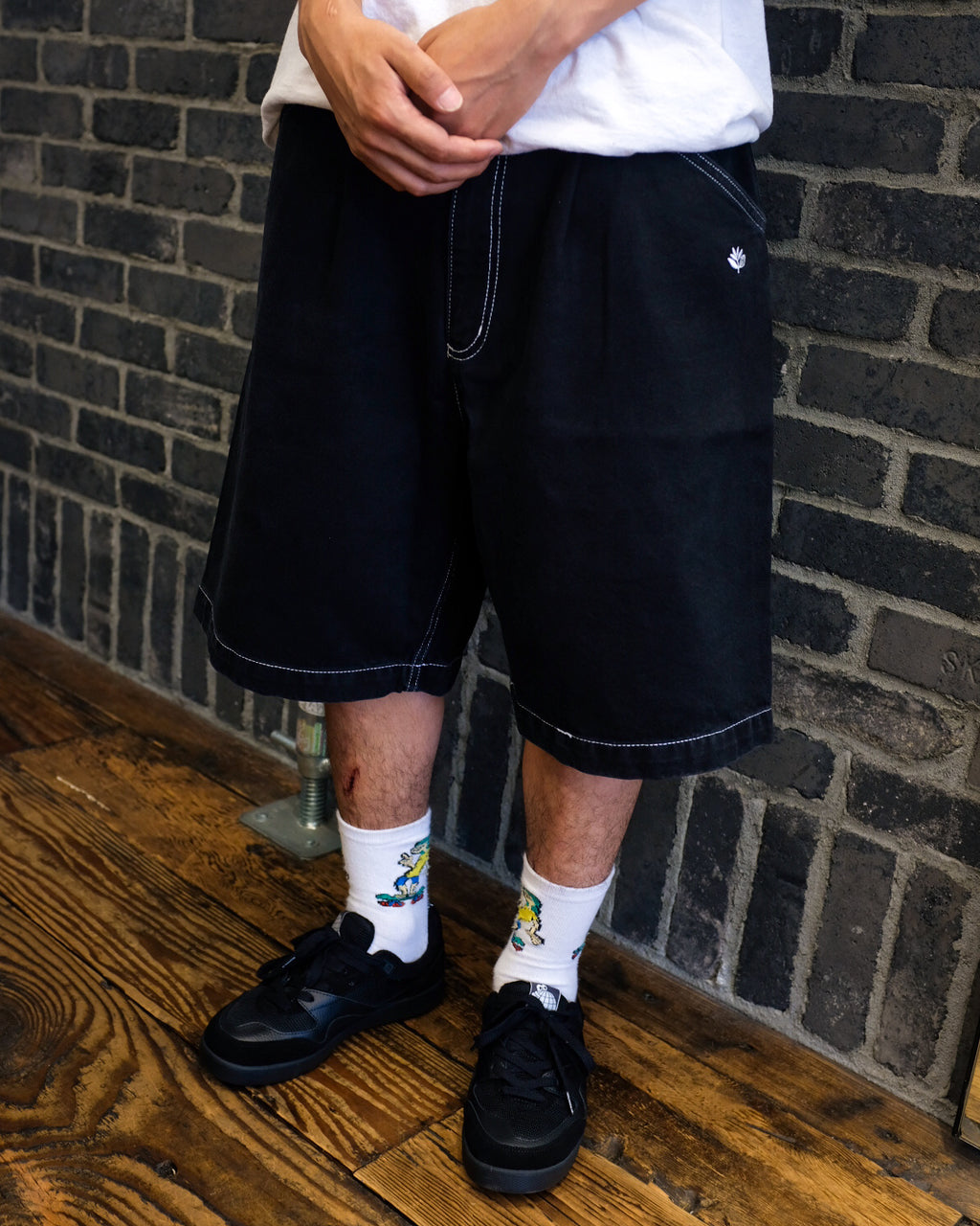 MAGENTA SKATEBOARDS - OG DENIM SHORTS "BLACK"