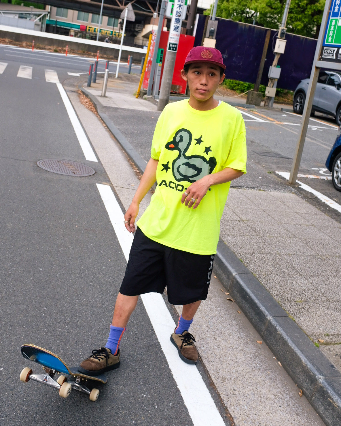 QUASI - Duck Tech Tee "Safety Green"