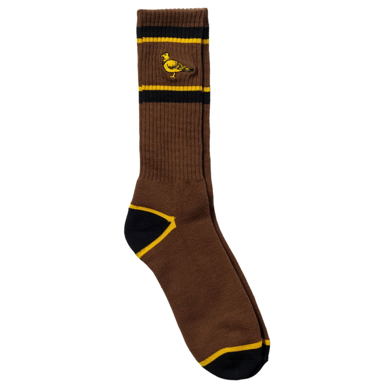 ANTIHERO - BASIC PIGEON Socks "Brown/Yellow/Black"