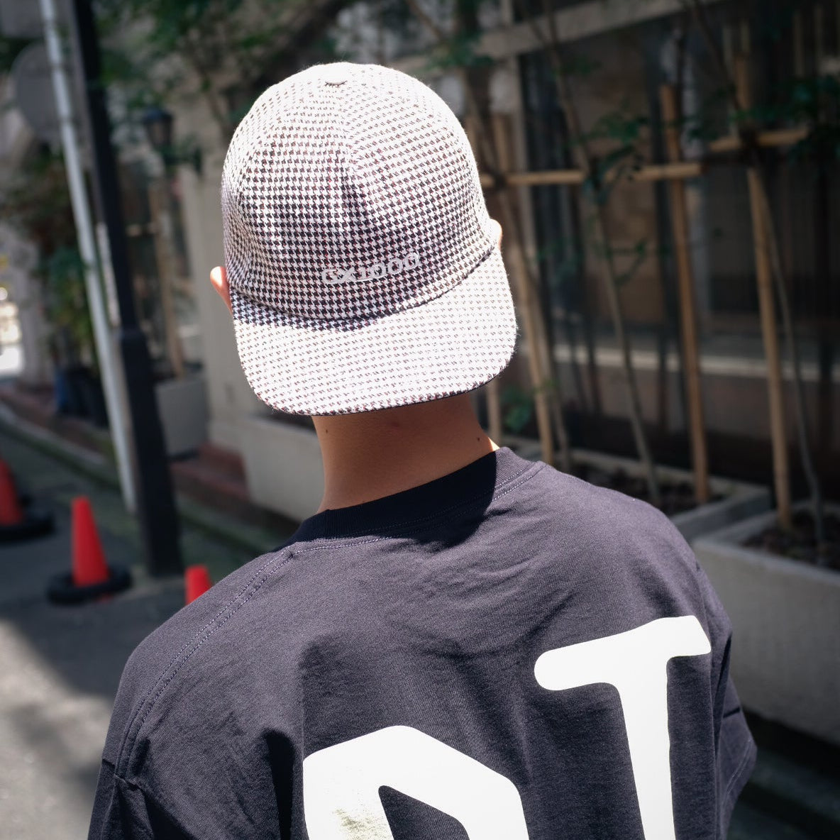 GX1000 - Mini Og Logo Hat "Houndstooth White"