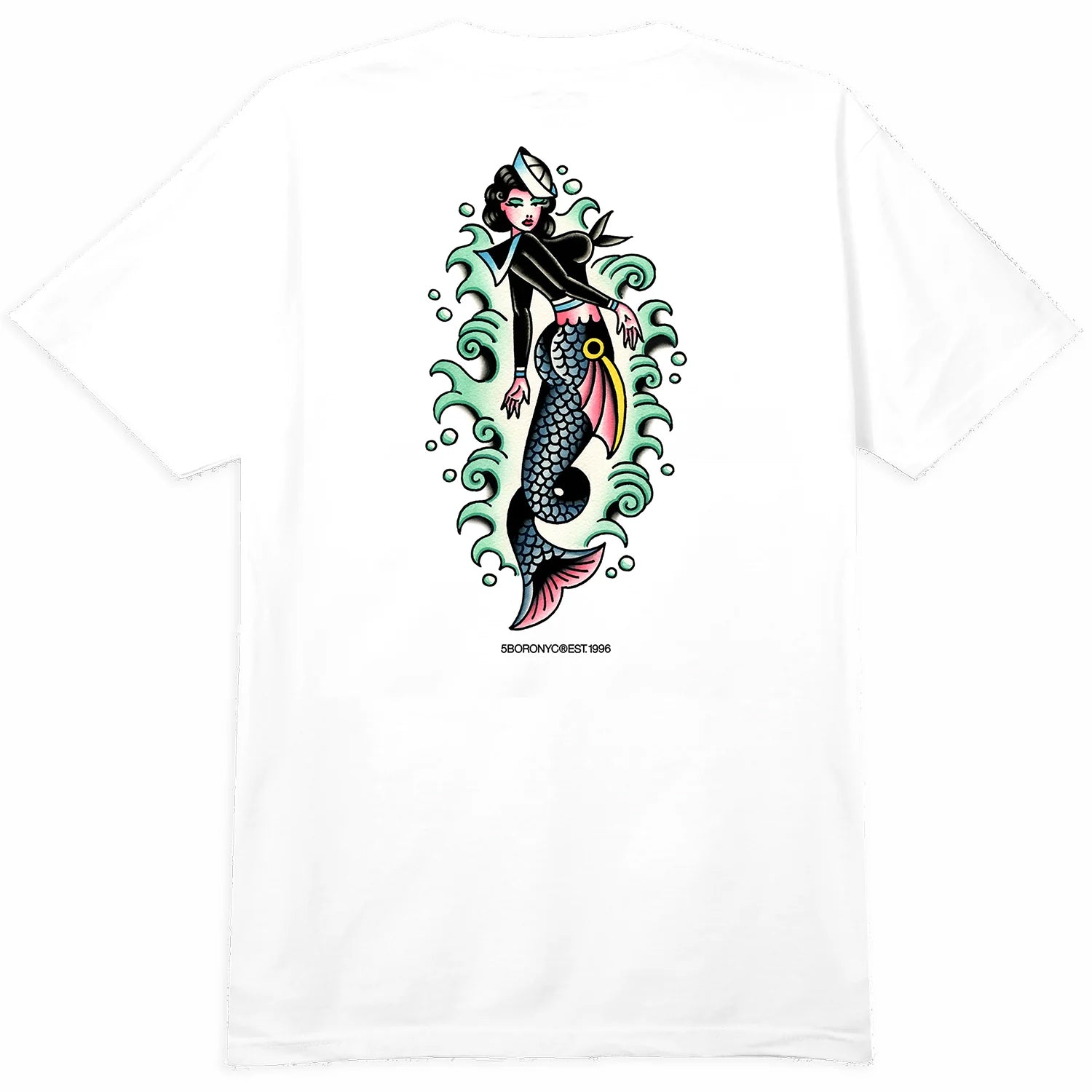 5BORO - 5B BROOKLYN MERMAID TEE "White"