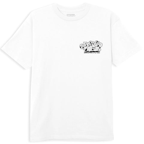 5BORO - 5B X SP-ONE CRACKLE Tee "White / Grey"