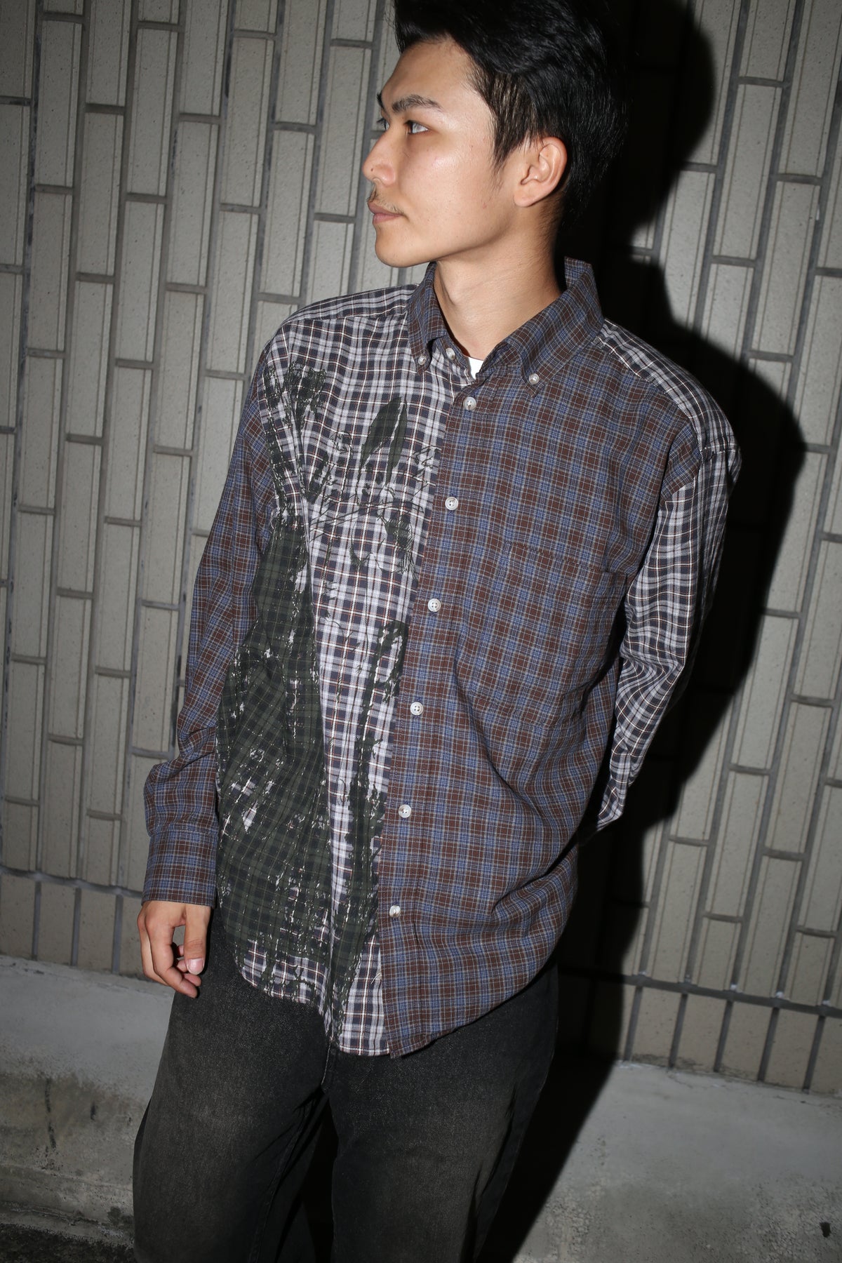POLAR - Ben LS Shirt | Violin "Graphite/Blue"