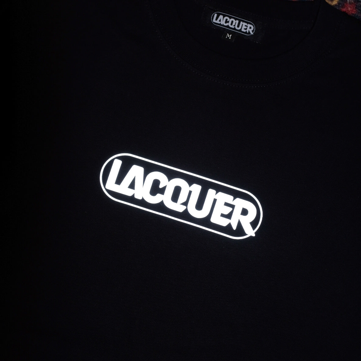 LACQUER -  Reflector Logo Tee "Black"