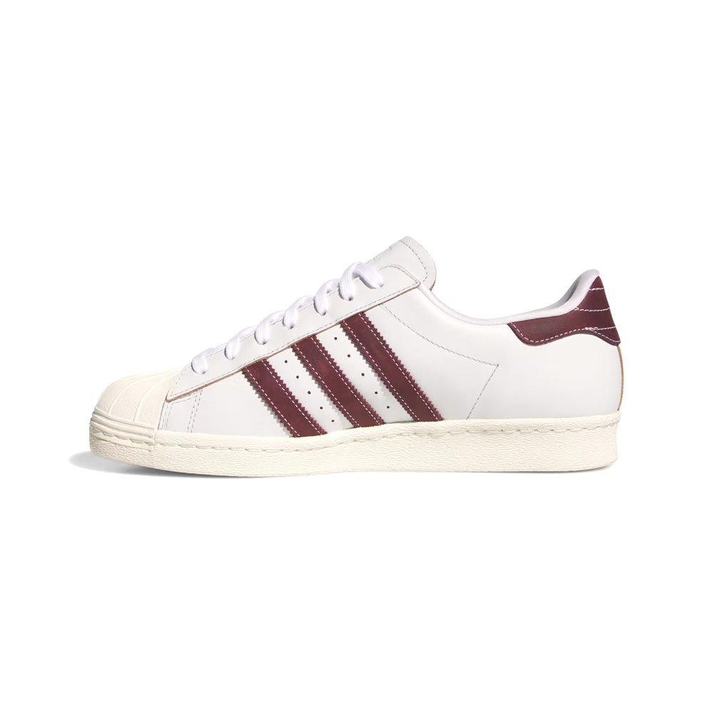 ADIDAS SKATEBOARDING - SUPERSTAR 80 ADV "Crystal White / Shadow Red"