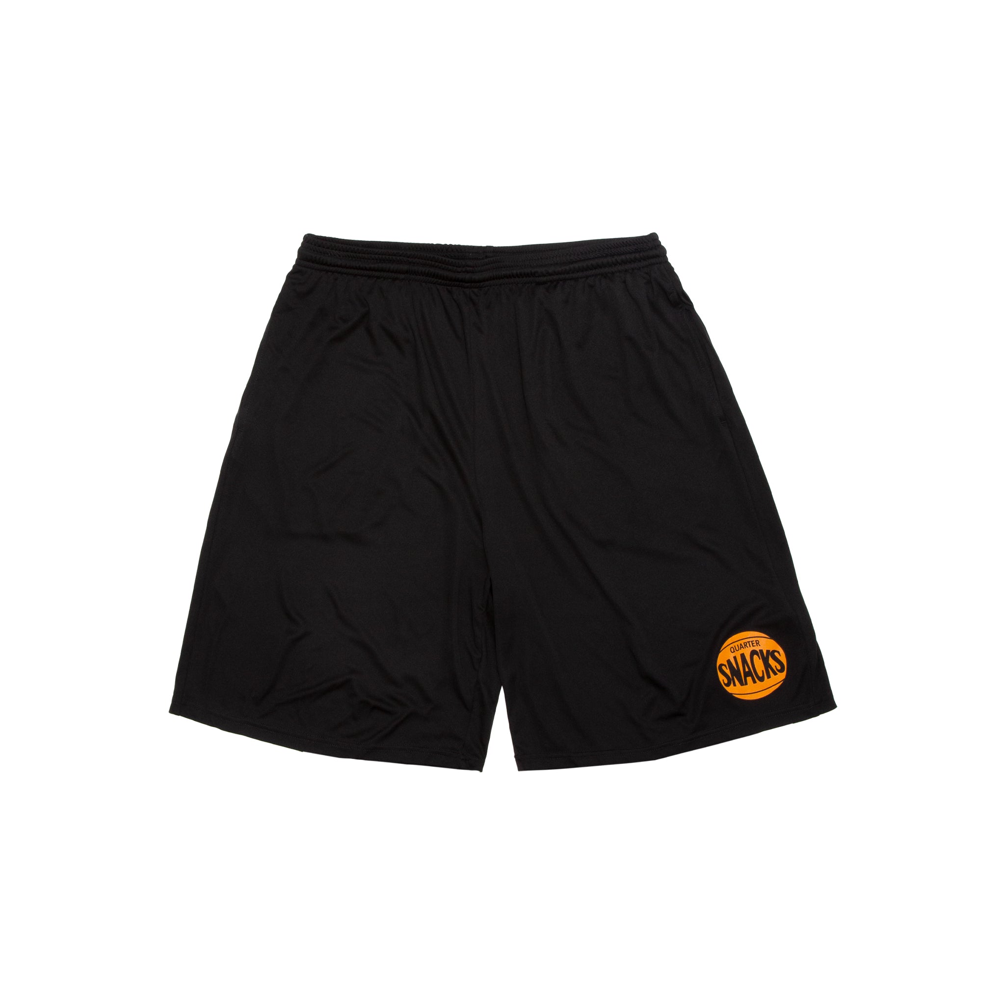QUARTERSNACKS  - 70s Logo Gym Shorts "Black"