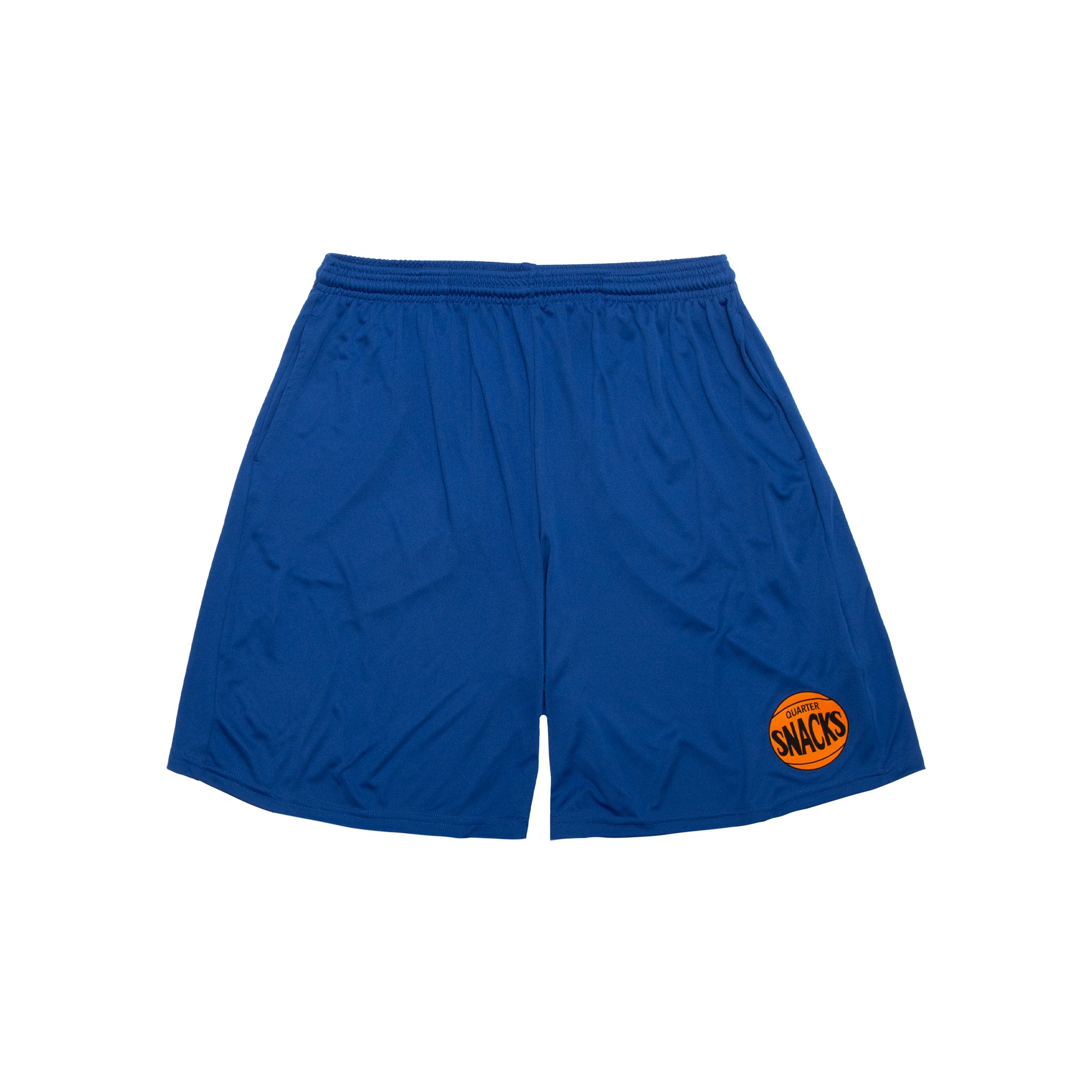 QUARTERSNACKS  - 70s Logo Gym Shorts "Royal"