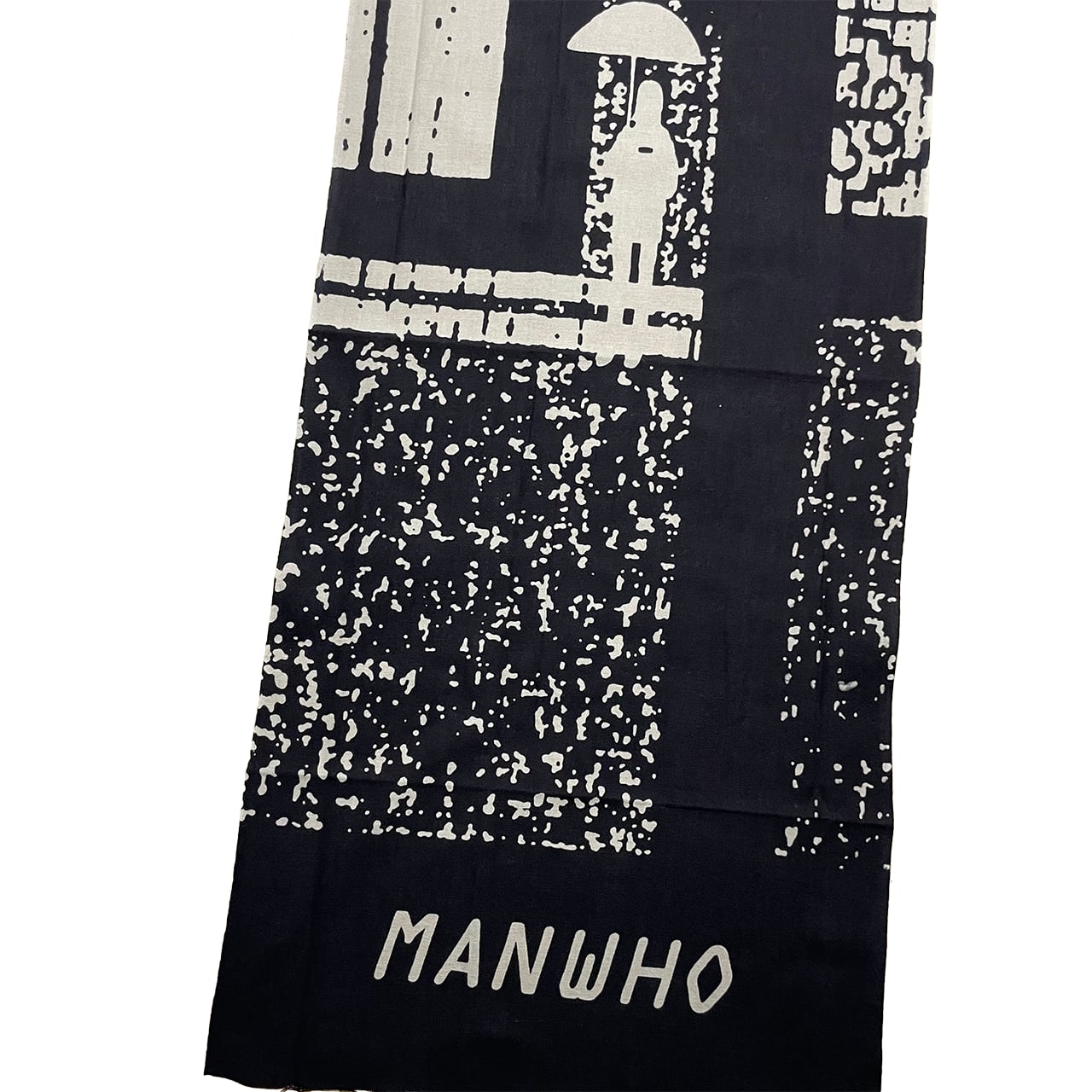 MANWHO - 万風手拭い  "待合せ" 亜麻色