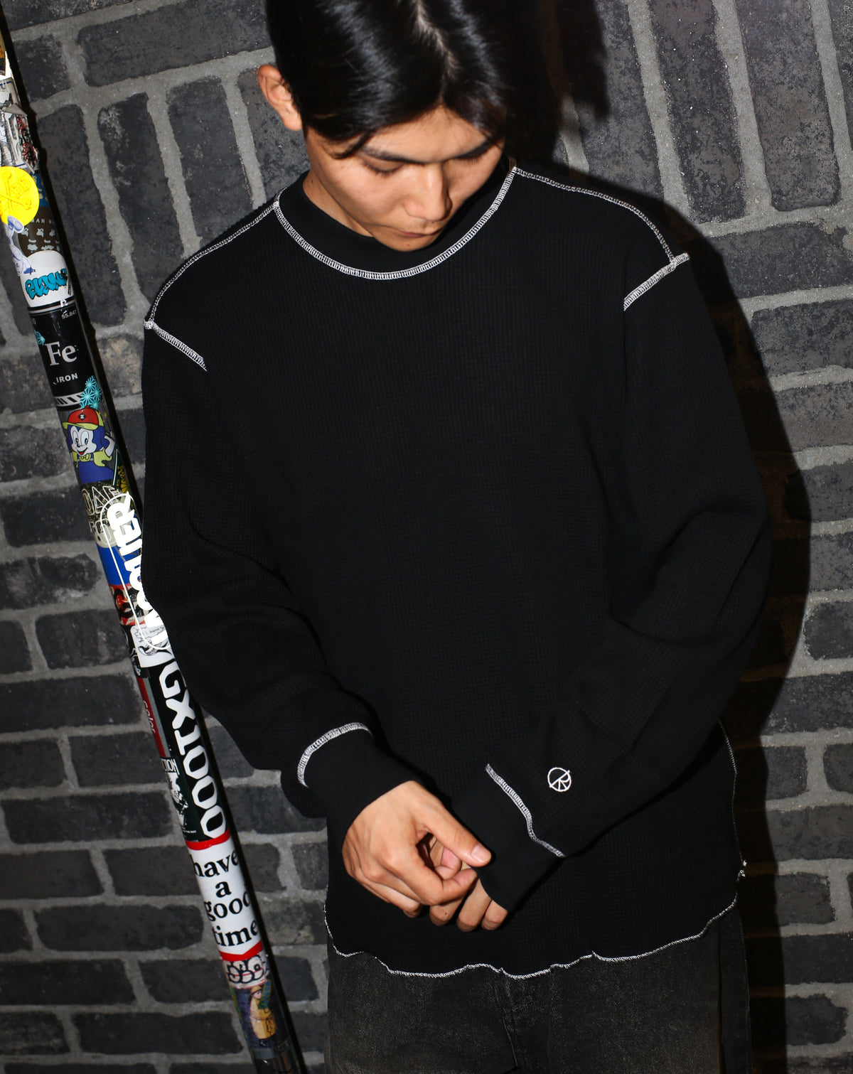 POLAR - Dylan LS Tee  "Black/White”