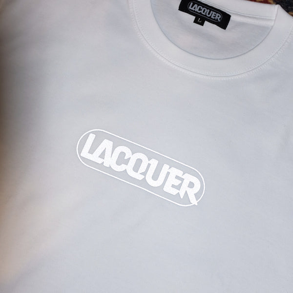 LACQUER -  Reflector Logo Tee "White"