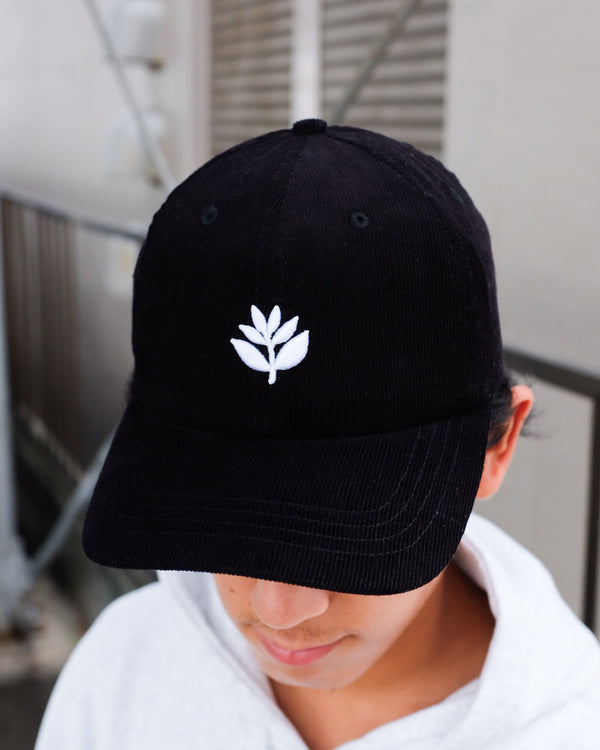 MAGENTA - BOSSED CORD 6P HAT "Black"
