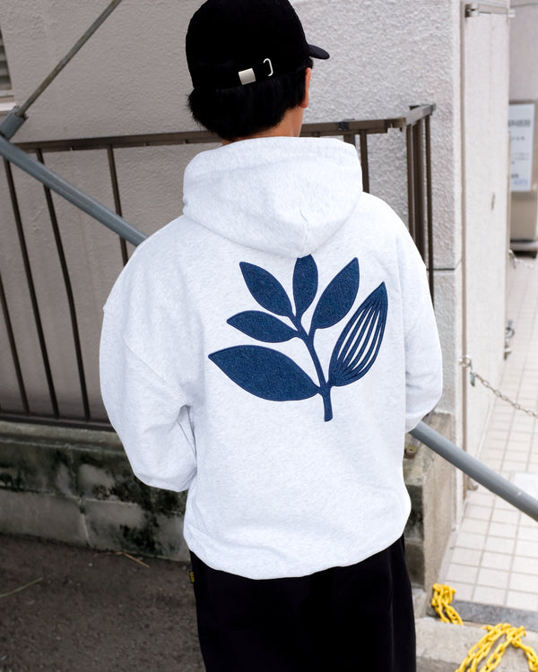 MAGENTA - DENIM PLANT HOODIE "Ash"