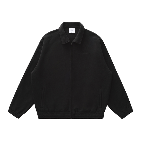 GRAND COLLECTION - Heavyweight Polar Fleece Jacket "Black"