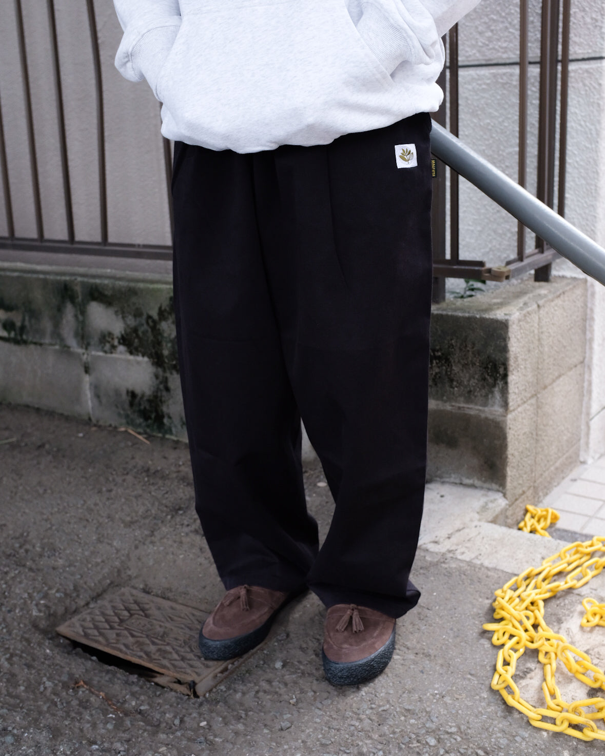 MAGENTA - EXTRA LOOSE PANTS "Black"