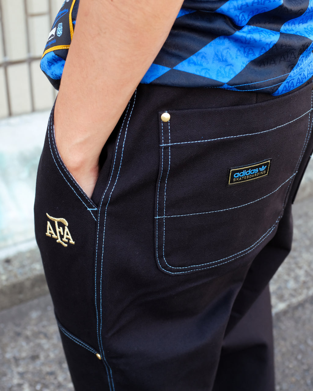 ADIDAS SKATEBOARDING - THRASHER x AFA CHINO "Black"