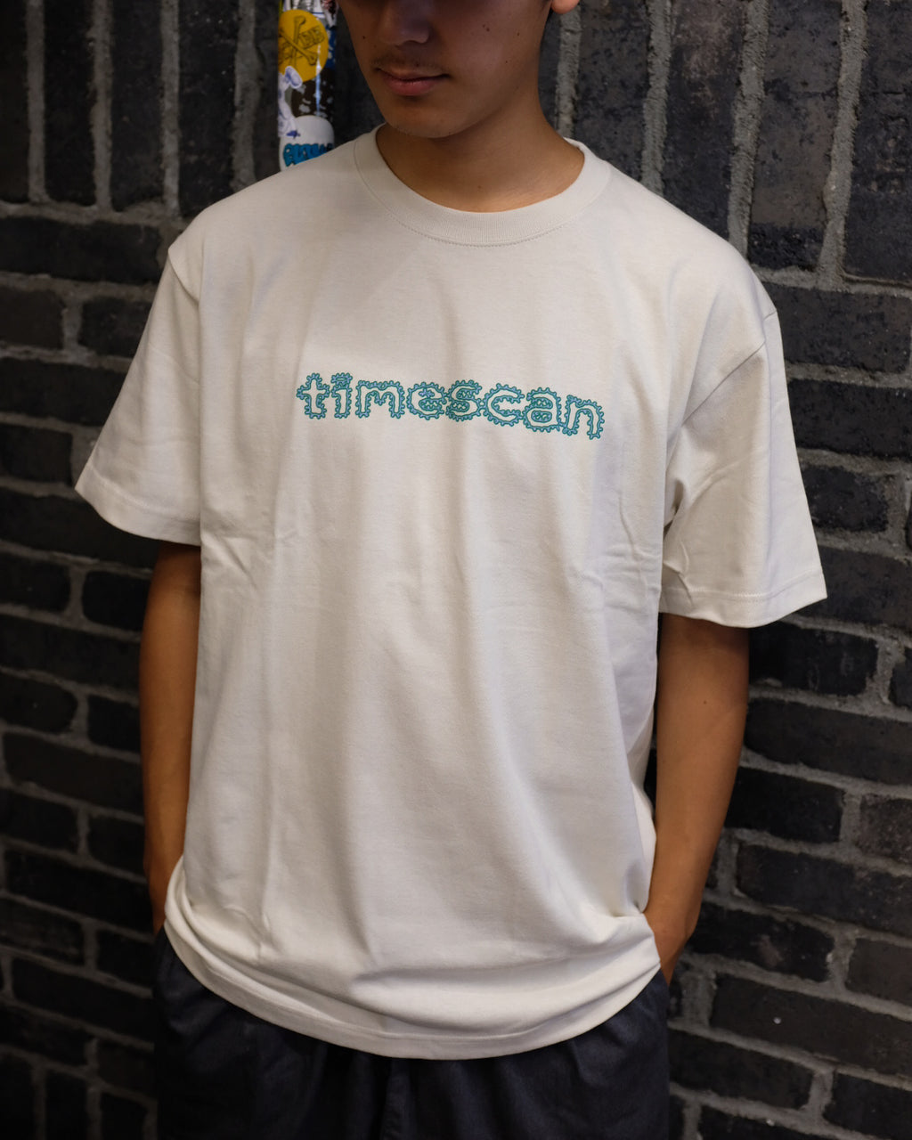 TIMESCAN - LOOP LINE TEE "LIGHT GREY"