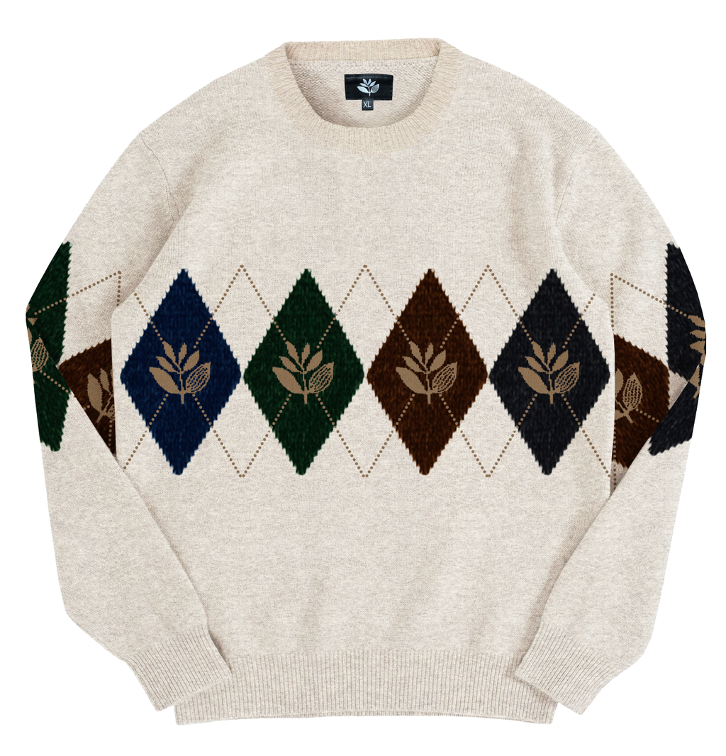 MAGENTA - ACADEMY KNIT CREWNECK "Natural"