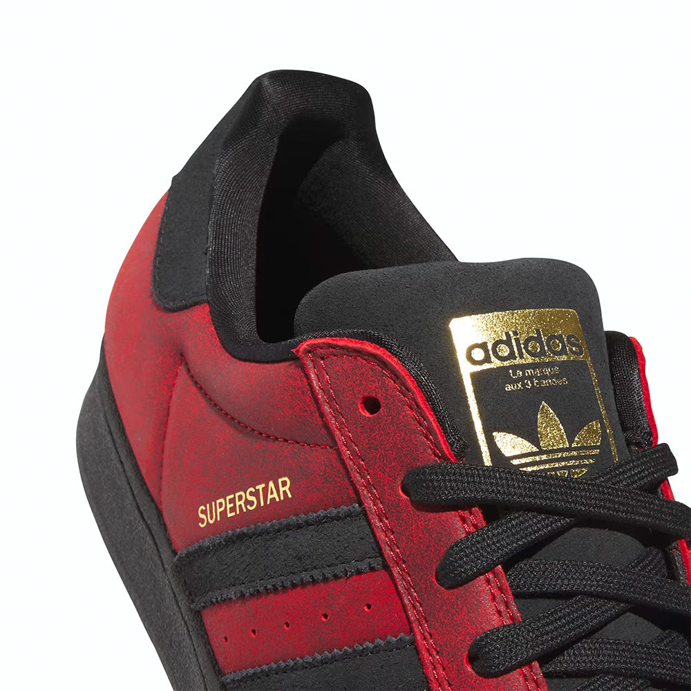ADIDAS SKATEBOARDING - SUPERSTAR ADV "Better Scarlet / Core Black"