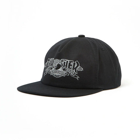 THRASHER X ANTIHERO - MAG BANNER - SNAPBACK HAT "BLACK"