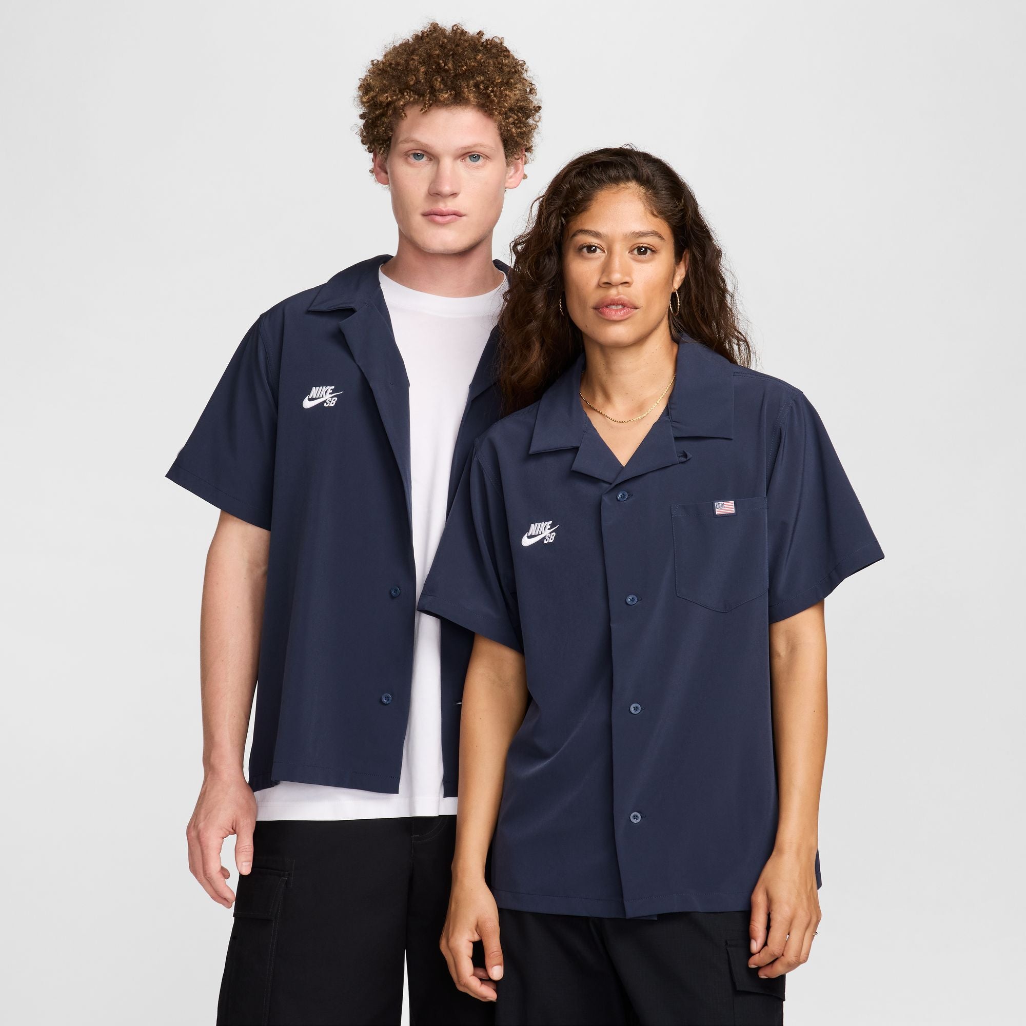 NIKE SB スケボー アメリカ代表 ボーリングシャツ XXL - メルカリ