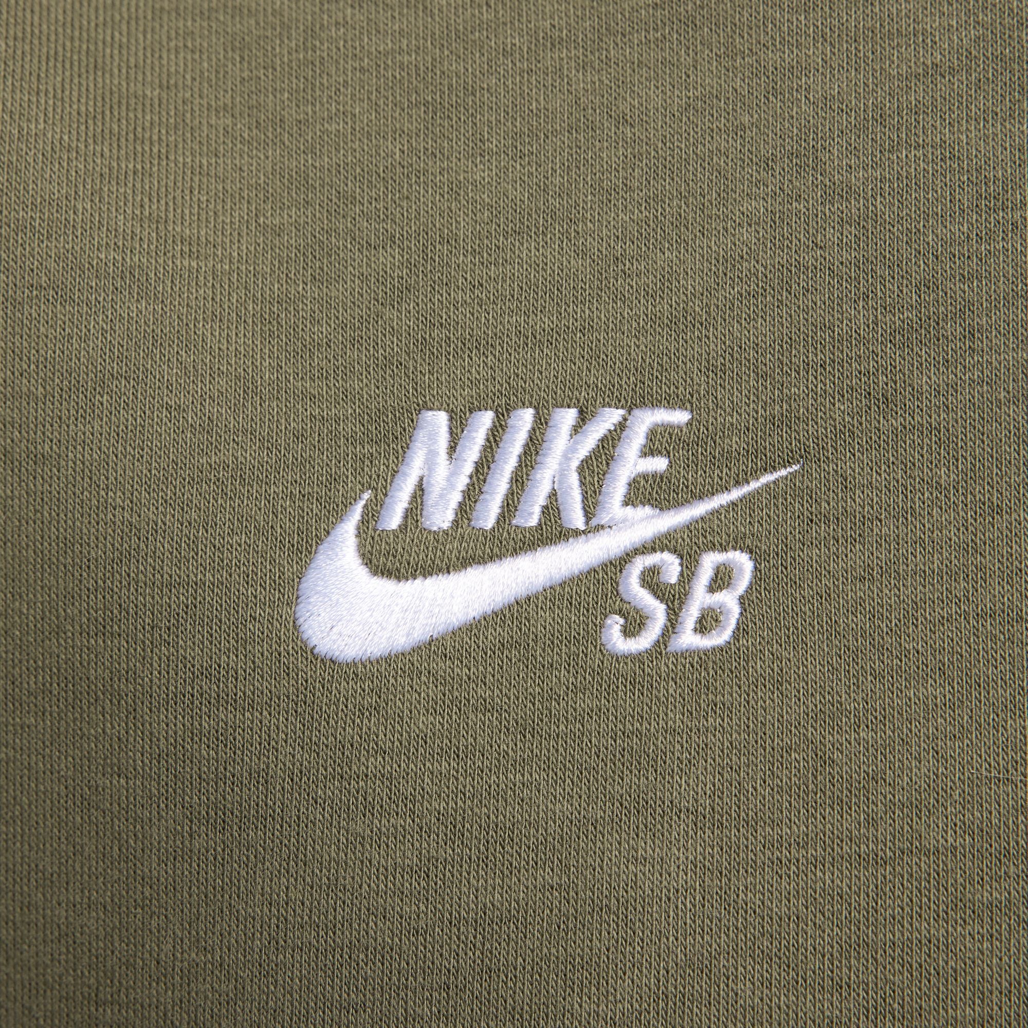 NIKE SB - AS U NK SB FLC PO HD OLY AGN "Medium Olive/White"