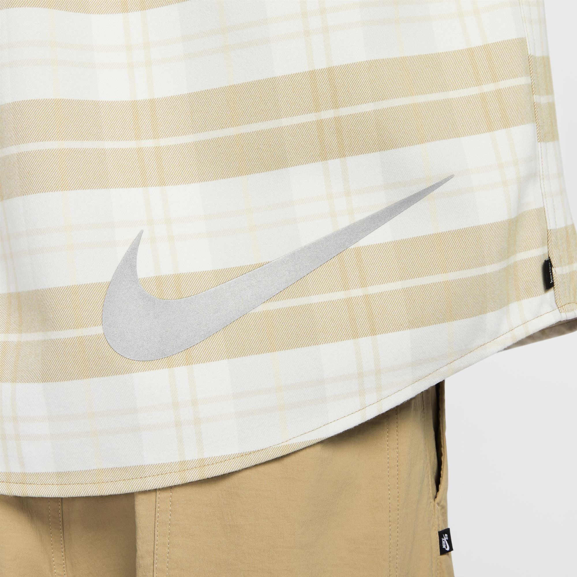 NIKE SB - FLNNL BTN UP KOS L/S TOP "SAIL/LTBONE"