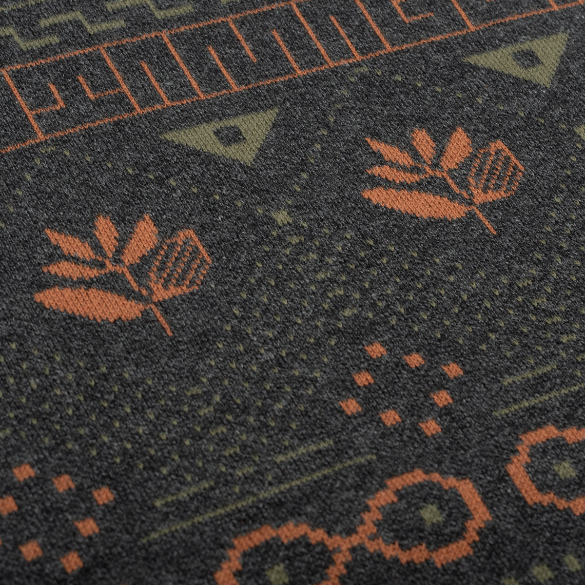 MAGENTA SKATEBOARDS - AZTEC KNIT CREWNECK  "DARK HEATHER"