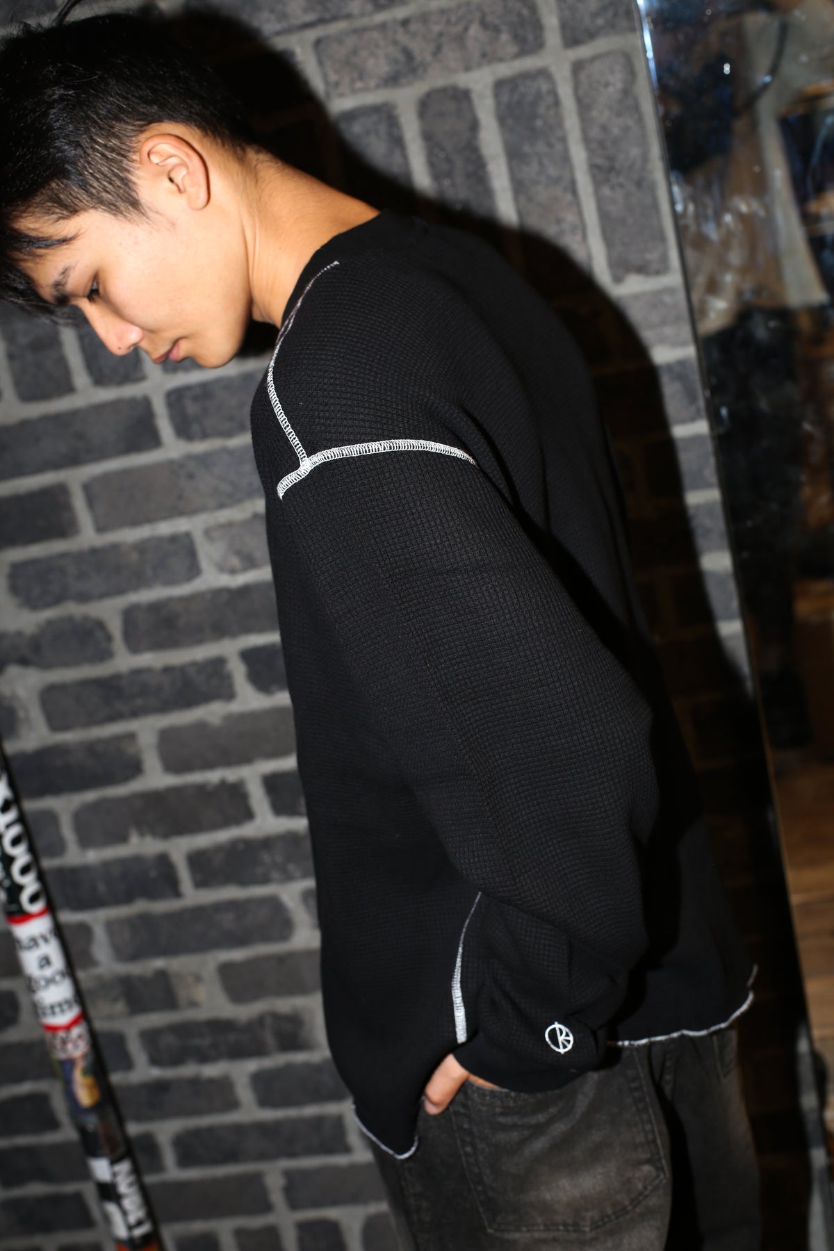 POLAR - Dylan LS Tee  "Black/White”