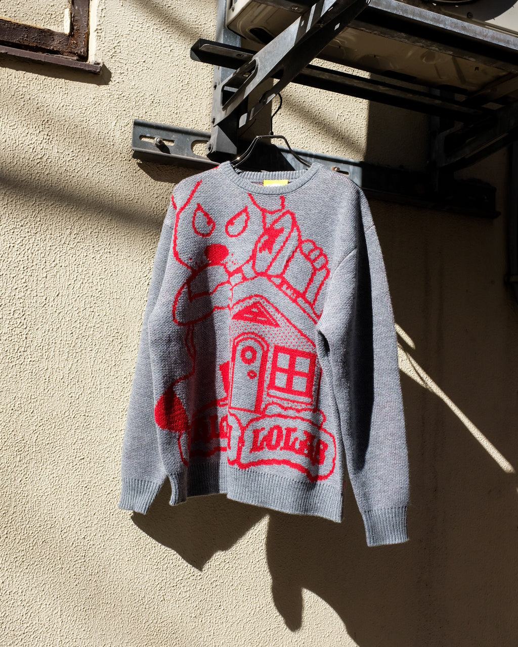 LOLA'S Hardware x Whimsy Socks - BLOOD Knit Sweater "Grey"