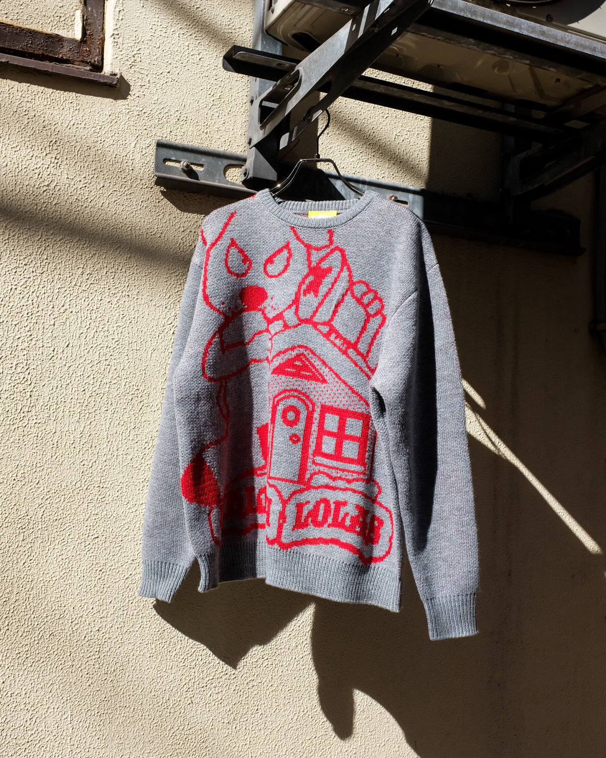 LOLA'S Hardware x Whimsy Socks - BLOOD Knit Sweater "Grey"