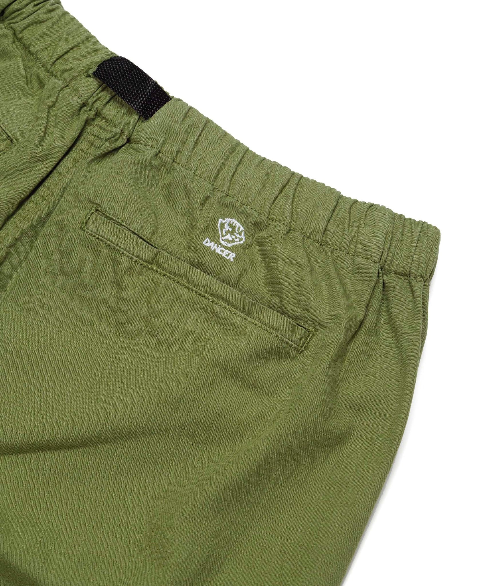 DANCER - Belted Simple Pant "Faded Green"