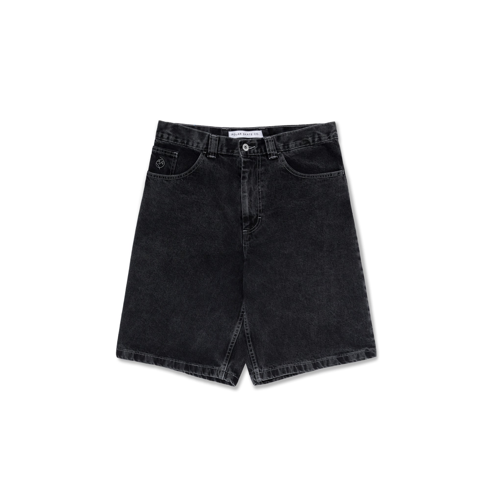 Polar Big Boy jean Shorts ブラック Polar Skate Co. Big Boy Shorts (Silver Black)